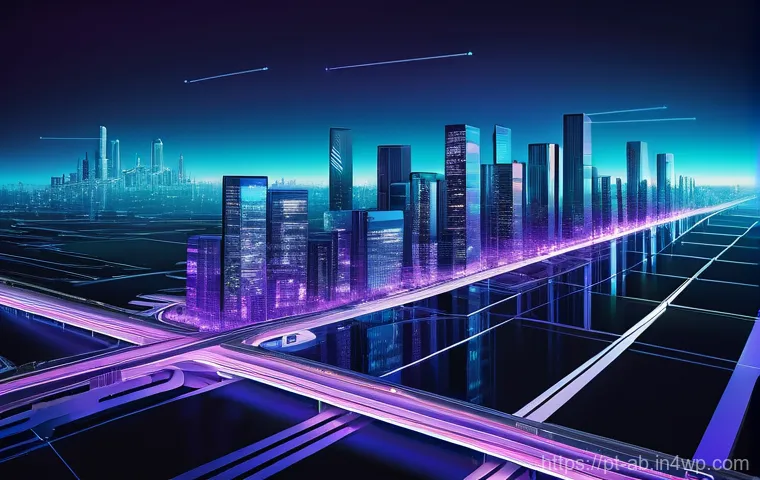 기술 스택의 최신 트렌드 분석 - **Prompt 1: The AI Co-Pilot of Innovation**
    "A sleek, futuristic digital artist's studio, bathed...