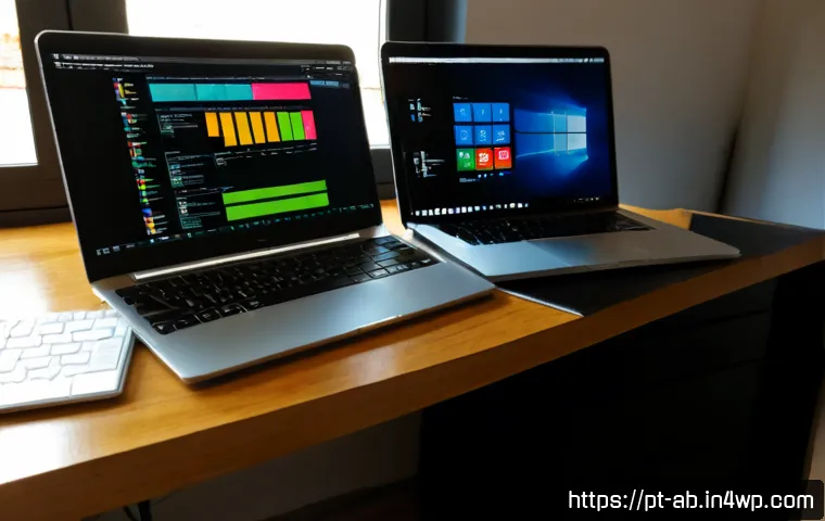 기술 스택 개발 시 피해야 할 오류 - Photorealistic software development workspace in Lisbon, Portugal, showing a focused developer compa...